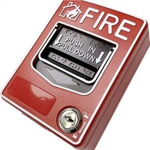 Station de bouton d'alarme d'urgence incendie